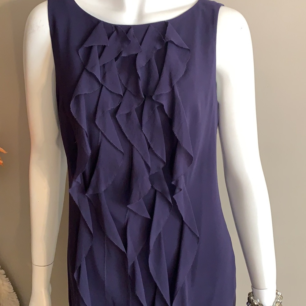 💜 Ann Taylor ruffle dress size 2